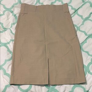 Ann Taylor Beige Pencil Skirt